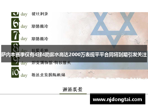 萨内本赛季仅有4球4助薪水高达2000万表现平平合同将到期引发关注